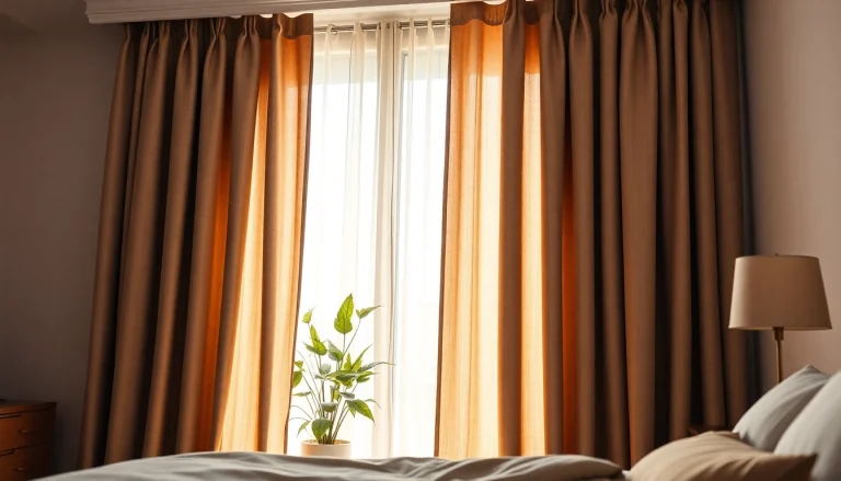 Verduisterende gordijnen creëren een sfeervolle en gezellige slaapkamer.