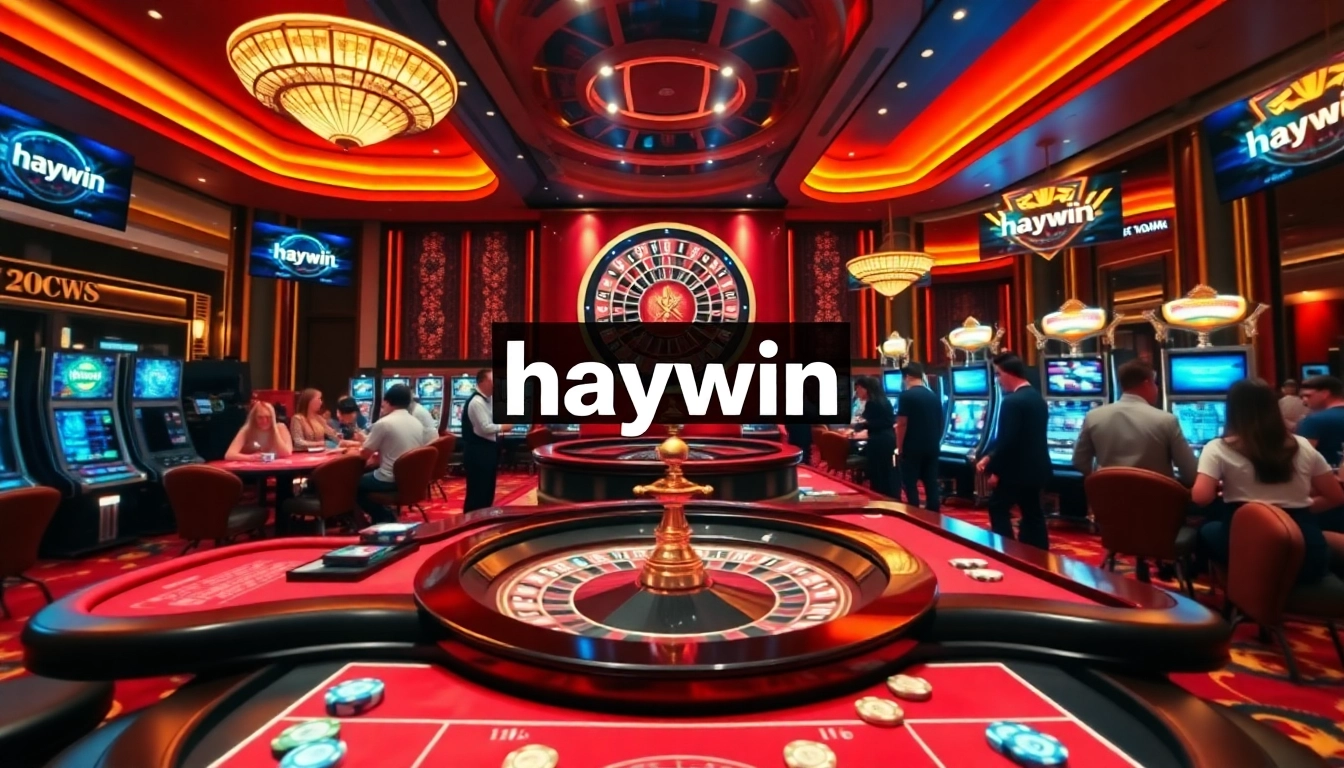 Experience the thrill of gambling at Haywin with exciting casino tables and vibrant slot machines.