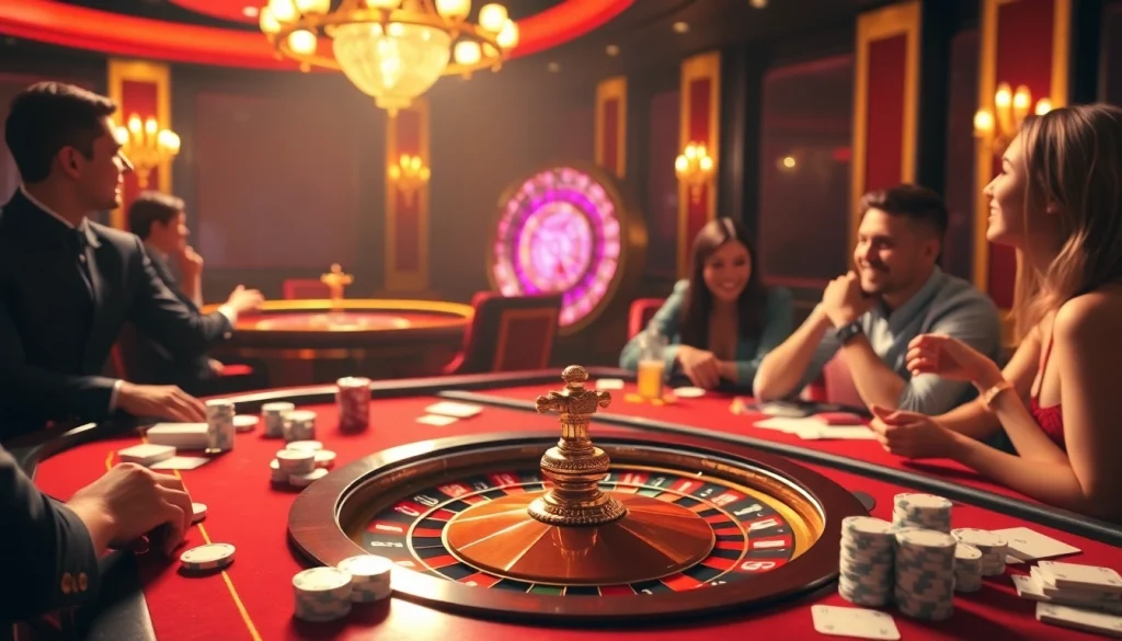 Experience the thrill of BK8 as players enjoy high-stakes gaming in an elegant casino atmosphere.