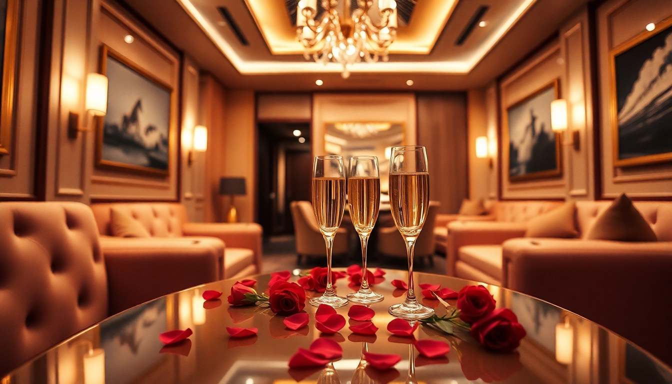 Luxurious atmosphere for Singapore escort service with elegant decor and intimate setting.