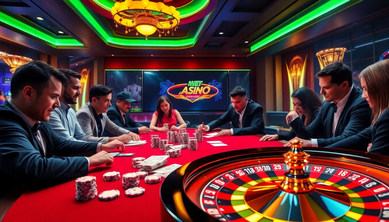 Vivez des jeux palpitants au meilleur casino en ligne avec des jetons de poker vibrants et un intense jeu de poker.