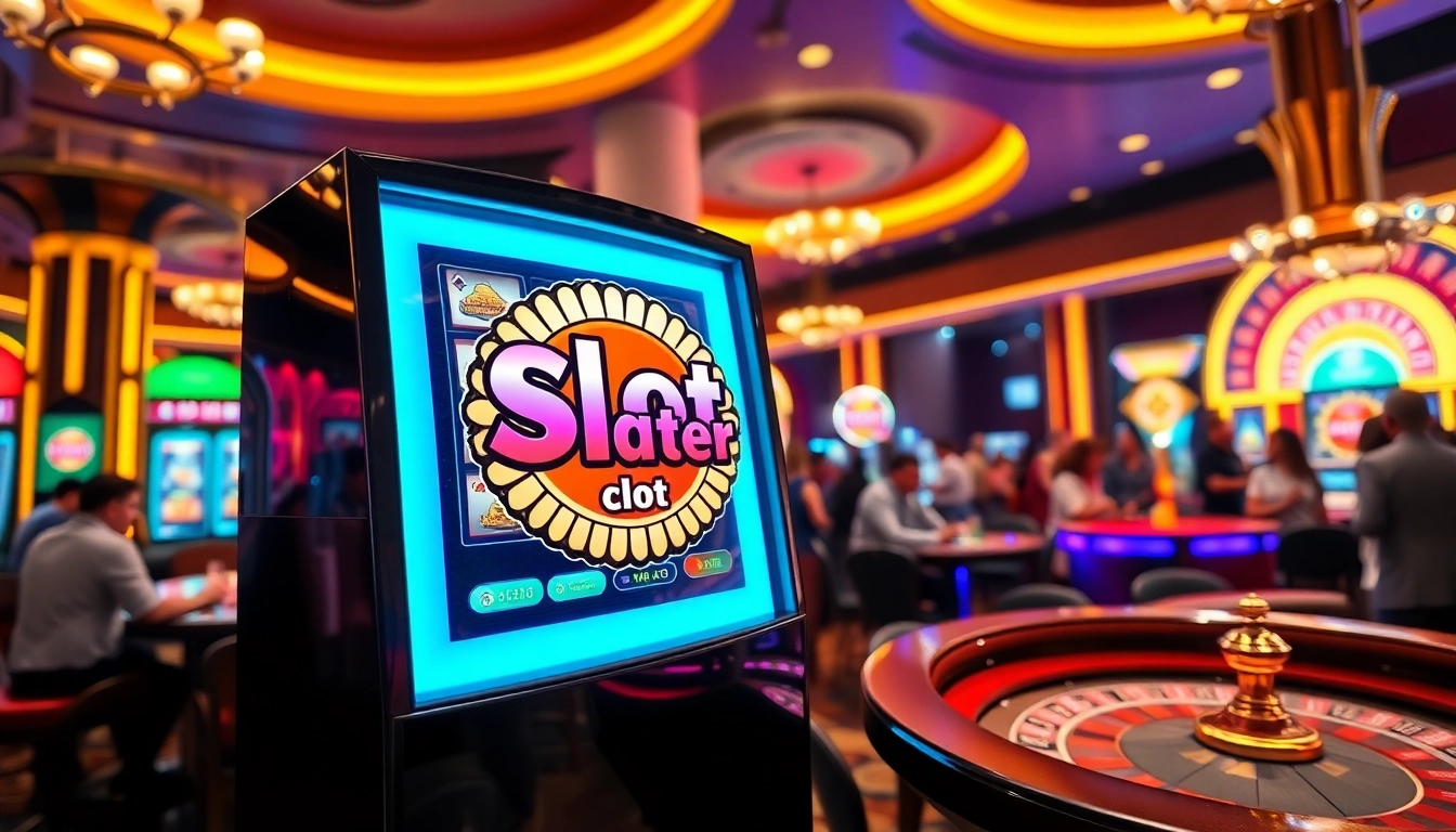 Experience the thrill of slot scatter hitam with excited players at a vibrant casino.