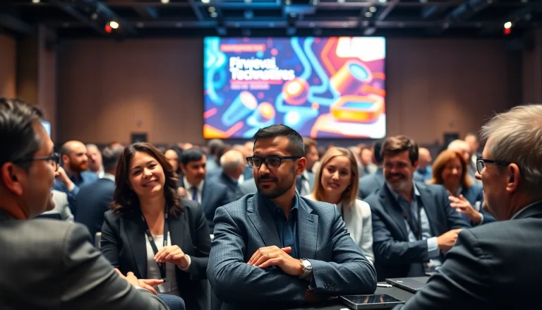 Attendees engaging at the technology leadership conference, showcasing innovation and collaboration.