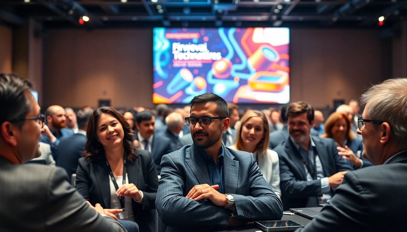 Attendees engaging at the technology leadership conference, showcasing innovation and collaboration.