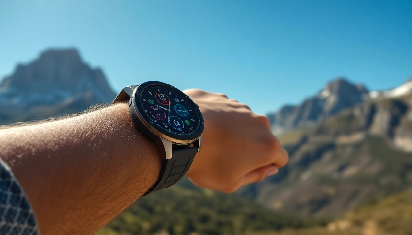Showcasing the innovative features of the Explorer Plus GPS Smart Watch on an active wrist.