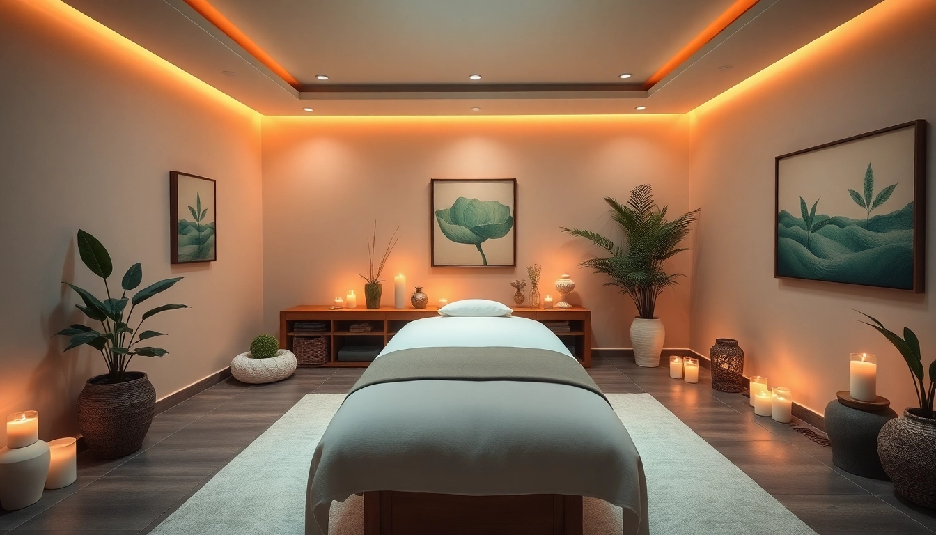 편안한 색상과 분위기 조명이 있는 고요한 공간에서 이완되는 수원마사지를 경험하세요.